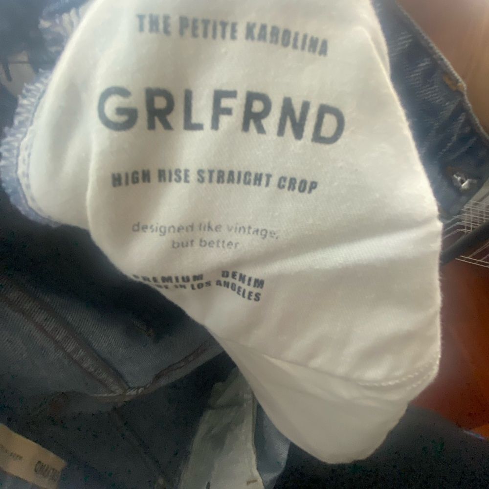 GRLFRND Light Blue Distressed Relaxed Jeans - Picture 4 of 7